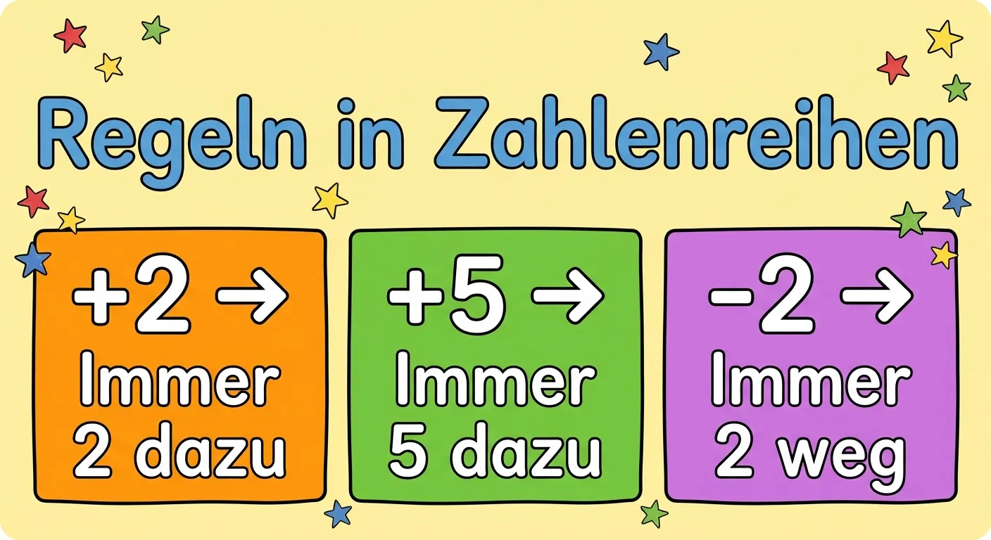 Erstelle eine freundliche Zusammenfassung für Klasse 1.

**Aufbau:**
- Überschrift: 